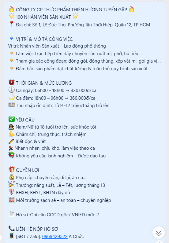 lĩnh vực hoạt động